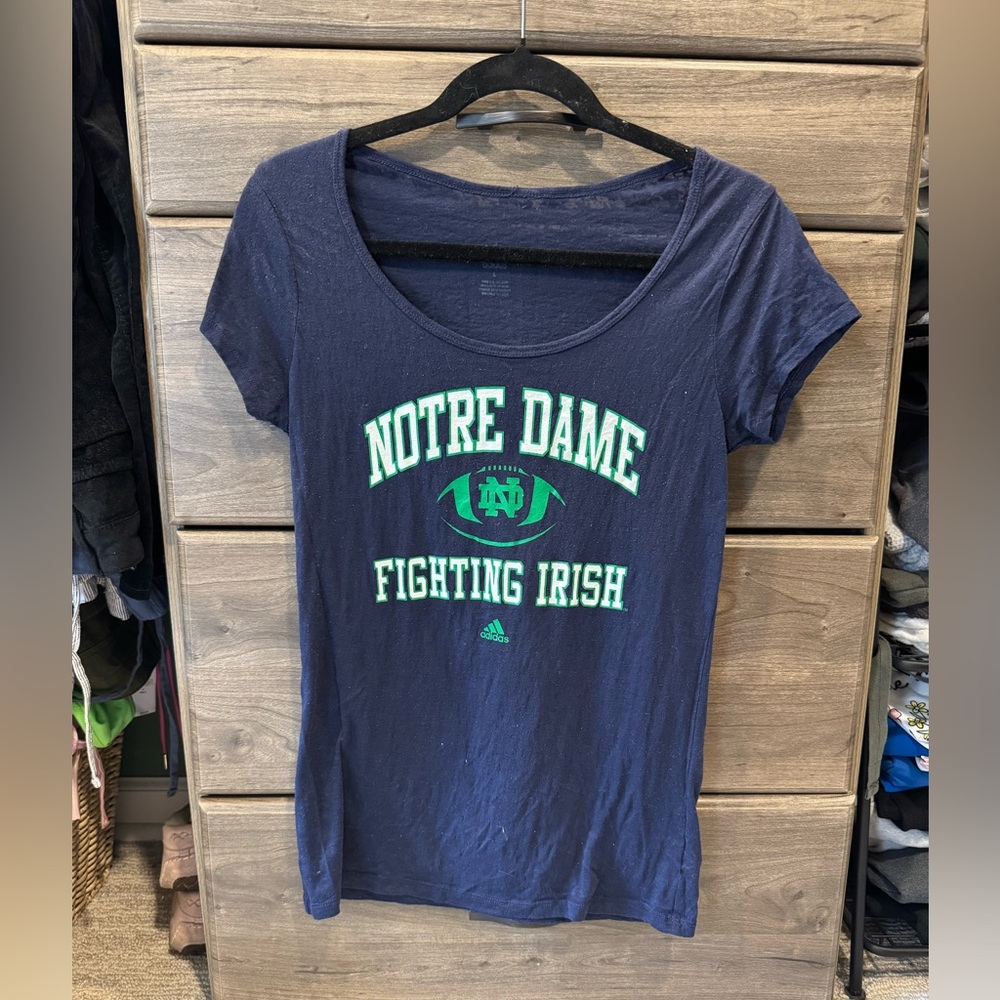 Adidas Women’s Navy Notre Dame Fighting Irish Tee